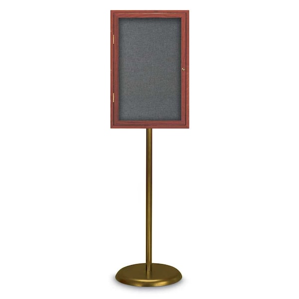 United Visual Products Corkboard, Triple Door, Radius Frame, 72x36", Bronze/Natural Tan Cork UV7005-BRONZE-CORK - main